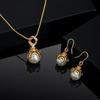 Set of Elegant Pendants with Pearls and Gold Plated