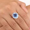 Natural Tanzanite Gemstone 925 Sterling Silver Handmade Jewelry Ring For Gift RR-28-2