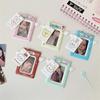 Cute Small Wings Card Holder Photocard Holder Idol Photo Display Protect Storage Card Keychain Bag Pendant Keyring Birthday Gift