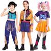 Kids Kpop Demon Hunters Rumi Zoey Mira Cosplay Huntrix Costume for Girls Clothes Group Idol Roleplay Halloween Carnival Suit