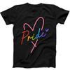 Pride Month LGBTQ Heart Love Gay Lesbian Retro Funny Gift Black T Shirt 221