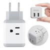 VELIKE Overseas Conversion C Travel 4 AC 2 USB Outlet Power Conversion Совместимость с и другими странами Вилка, Тип, Преобразователь, Розетки, Порты,