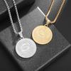Stainless Steel Lighting Party Necklace Demons Eye Lighting Party Coins Medal Pendant Necklace Jewelry
