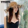 Straw Hat Women's Seaside Beach Hat Summer Temperament All-match Fashion Sun Hat Sunscreen Anti-ultraviolet Sun Hat