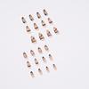 24 Pieces Nordic Style Wearing Nail Simple Nail Patch Line Manicure Patch French Manicure Press On Nails