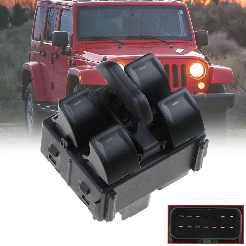 Front Center Power Window Switch For Jeep Wrangler 2011-2017 4 Door 68156217Aa