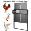 Small Pet Supplies Automatic Chicken Coop Door First Generation LCD Display Controlled Open Anti-Pinch Function Safety Gate Retractable Door