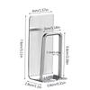 Stainless Steel Self-adhesive Wall Mount Toothbrush Holder Toothpaste Organizer Mouthwash Cup Stand Bathroom Accessories