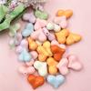 16.5x21mm DIY Handmade Heart Loose Beads 20pcs Keychain Bracelet Accessories Macaron Beads Acrylic Jewelry