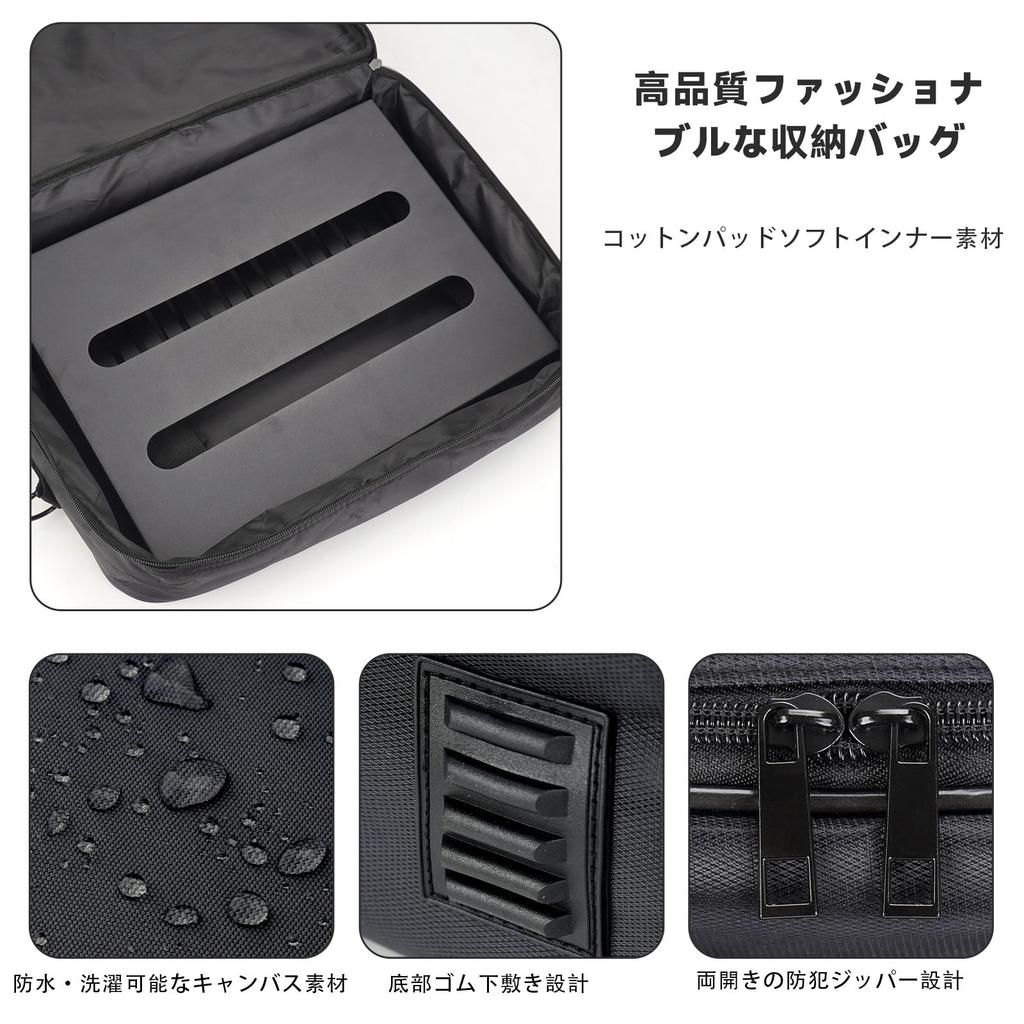 GOKKO Guitar Effector Board Pedal Board with Storage Bag (M-Black)