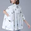 Summer Women Sun Protection Jacket Fashion Middle-Aged Mother Casual Loose Hooded Thin Windbreaker Jacket