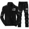 Men Set Tracksuit Two Piece Sets Spring Autumn Male Thin Sweatshirt + Pants Sporting Suit Men's Set