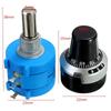 NEW 3590S-2-502L 5K Ohm 10 Turn Potentiometer with Counting Dial Nut Rotary Knob