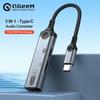 3 In 1 Audio Adapter USB Type-C To 3.5mm/Dual USB C Earphone Converter PD 60W Fast Charging DAC For iPhone 15/Huawei/Xiaomi