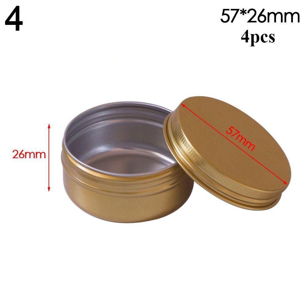 Candle for Cream Balm Metal Box Tea Cans Cosmetic Container Aluminum Tin Jar Refillable Bottles