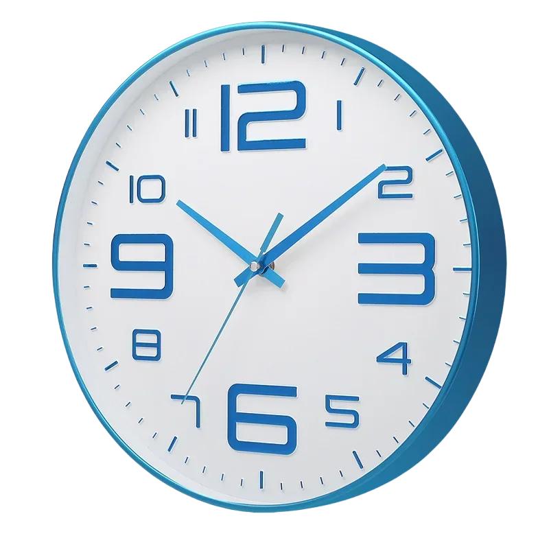 8 Inch Modern Decor Clock Non-Ticking Wall Clock Silent Round Wall Clock Quartz Clocks For Office School Bedroom Living Room