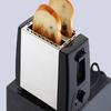 Basics 2 Slice Wide Slot Toaster with 6 Settings Black