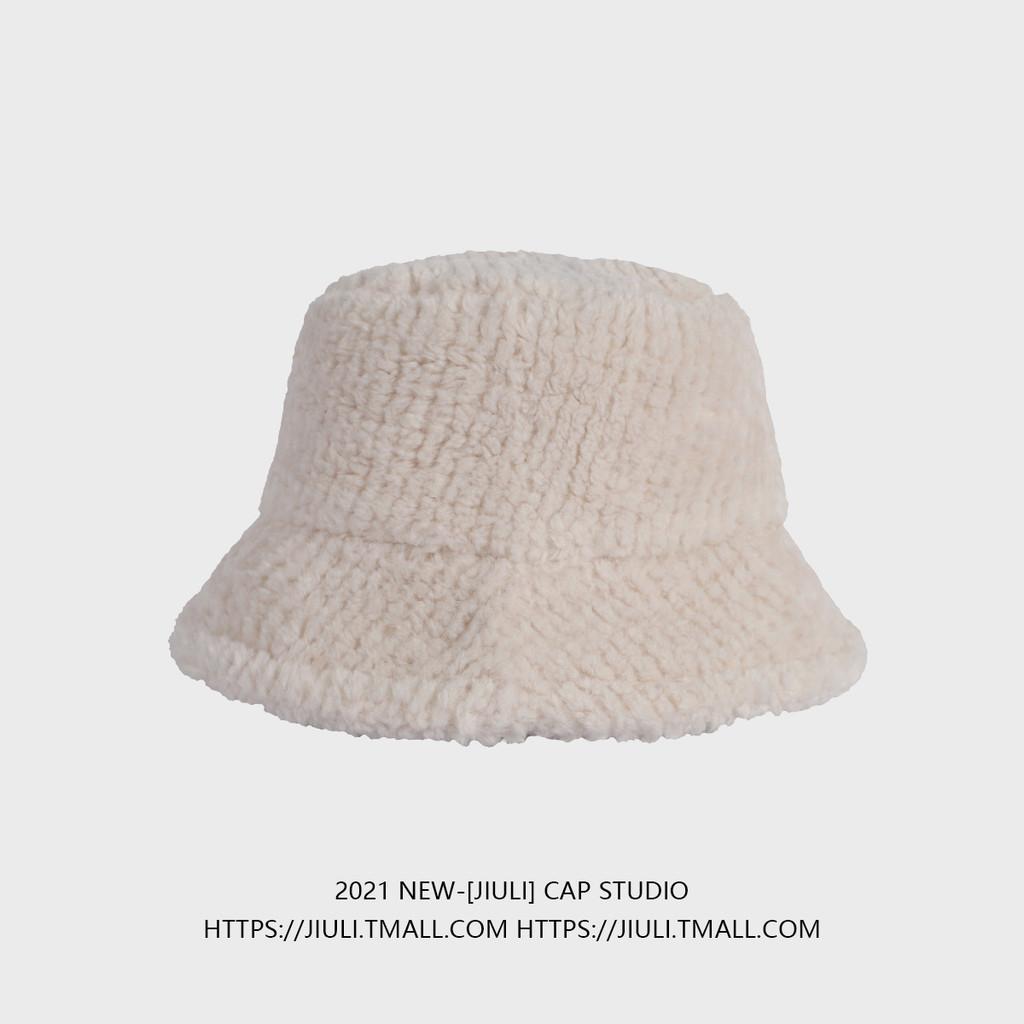 Shearling Lamb Soft Bucket Hat Cozy And Fashionable Winter Headwear For Women