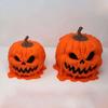 Halloween Resin Drip Wax Pumpkin with Lid Storage Candy Decoration Storage Box Queuing Desktop Horror Ornament Candy Box