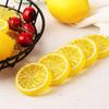 2pcs Artificial Plastic Lemon Slices 1/4 Orange Citrus Fake Fruit Slices Home Tabletop Decoration Advertising Photography Photo Props