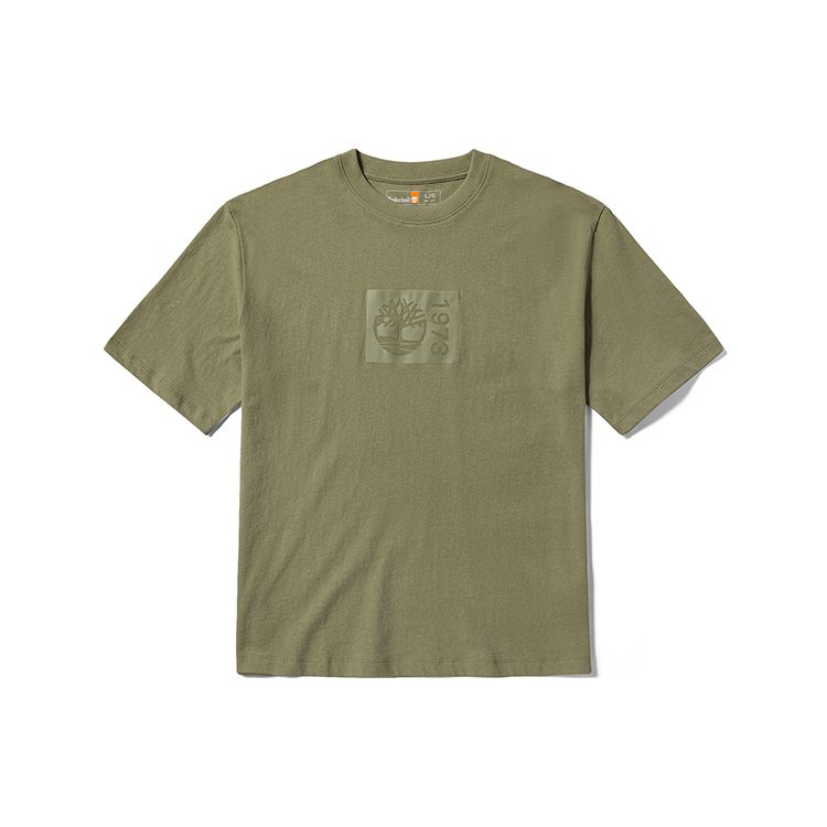Timberland Outdoor Casual Loose Breathable Solid Color Pattern Label Round Neck Short Sleeve Drop Shoulder T-Shirt Unisex T-Shirt A6QVB-590