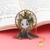 Vintage Hua Cheng Pendant Fringed Xie Lian Metal Tian Guan Ci Fu Bookmark Book Markers Stationery