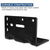 Winch Mounting Plate Solid Steel 6mm Thick Professional Sturdy Right Angle Heavy Duty for Vehicle