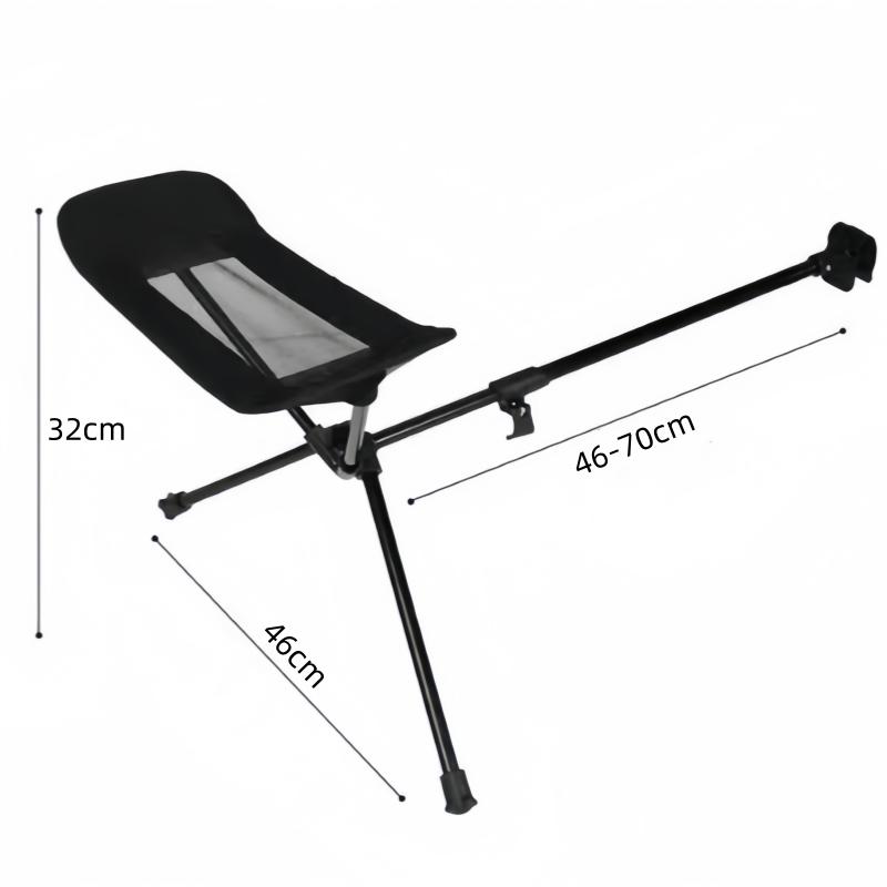 Portable Camping Moon Chair Footrest Stool Outdoor BBQ Fishing Chair Recliner Foot Foldable And Adjustable Beach Chair Pedals