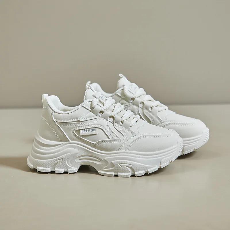 Fashion Sneakers for Women 2025 Designer Platform Casual Sports Running Shoes Female Students Match Color Fashion Sneaker Chunky Mujer
