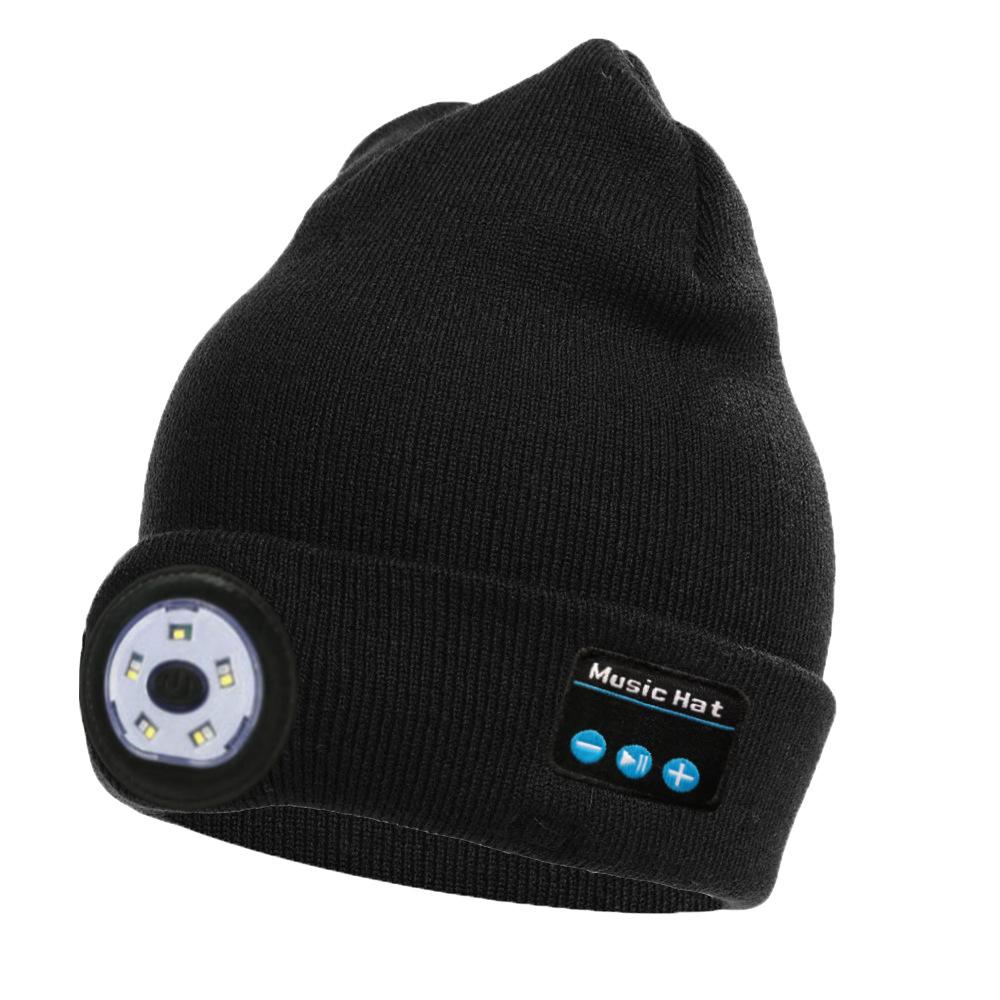Bluetooth Led Knit Cap For Night Running