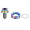 M8*15mm Mountain Road Bike Crank Bolt Bottom Bracket BB Axle Screws Kit (Rainbow)