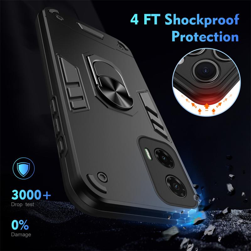 Military Grade Case for Motorola Moto G35 G55 G75 G85 5G G05 G15 G04 G04S G24 G34 E14 E15 Cover Ring Stand Holder Fundas Coque