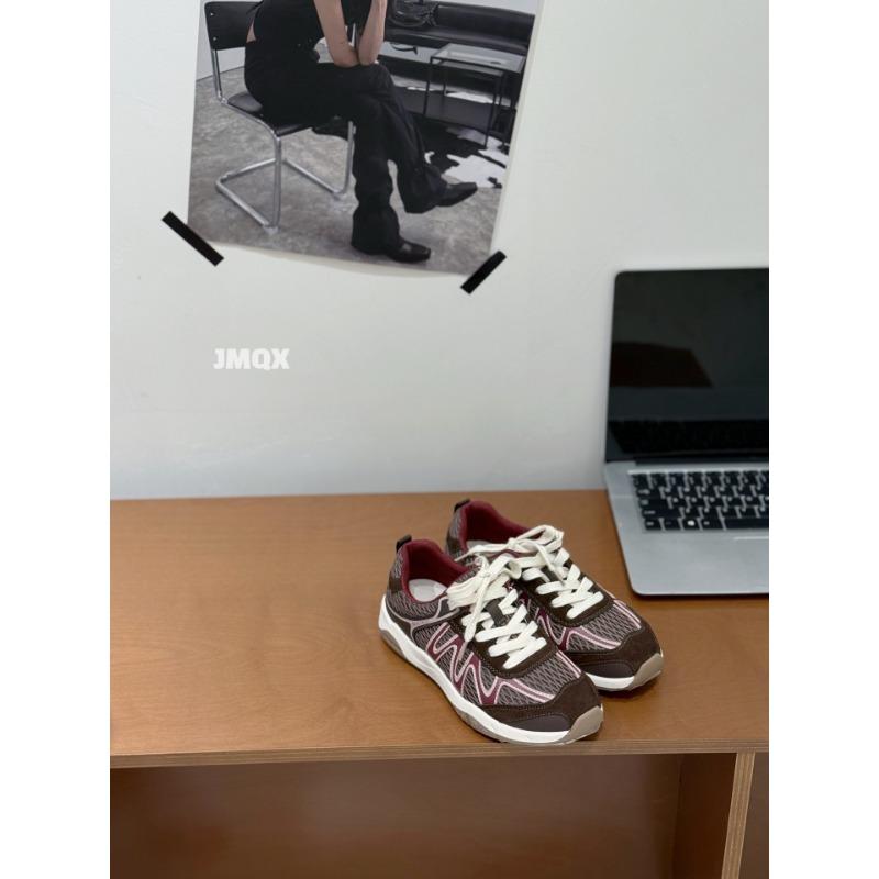 Color Matching Striped Lace-up Little White Shoes Women's Summer New Fashion Versatile Comfortable Sports and Leisure