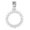[Q2924] - Silver Pendant 'Sissi' Silver White (rhodium-plated) - 12 Mm