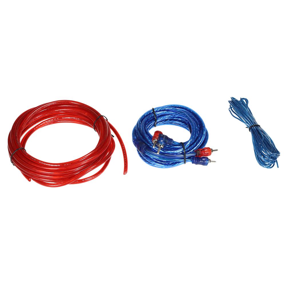 1200W Car Audio Subwoofer Amplifier Installation Kit AMP RCA Wiring Kit Cable Fuse Holder Wire Cable