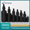 30ml Black Frosted Glass Dropper Bottle for Essential Oils and Cosmetics