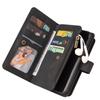 For Samsung Galaxy A15 4G Zipper Wallet Case with 15 Card Slots and Strap Leather Phone Cover