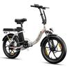 Cheevalry C16 Multi Terrain Folding Electric Bicycle With Tow Seat 200W Motor 48v16Ah Battery City Commuting Electric Bike 20 Inch Fat Tires E-Bike