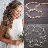 Bridal's Tiara Hair Jewelry Bride Accessories Wedding Hair Vine Pearl Crystal Diamante Headband