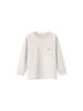Long Sleeve Pocket Logo Size 100 T-Shirt, Tee, Off-White,