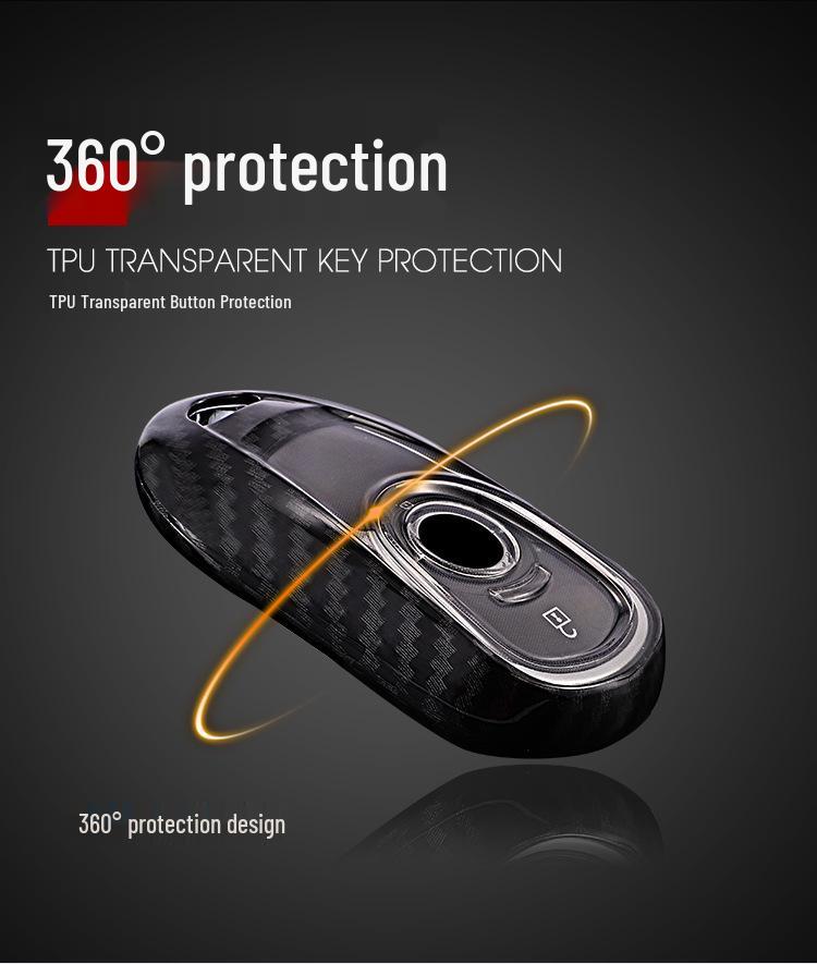 Kashiru Carbon Fiber Pattern Key Case for Buick Regal Encore - Full Wrap Protection