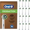 Braun Cross Action Electric Toothbrush Replacement Brush Set Oral-B Multi-Action (16-Pack) EB50RB-16 [Used]