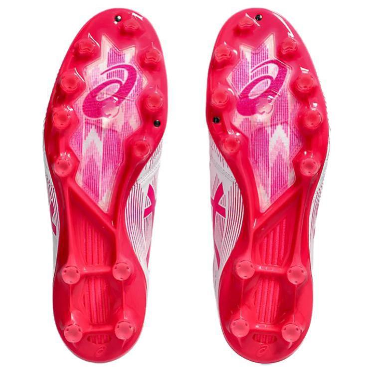 Asics Gel Short Studded Shock Absorbing Durable Soccer Shoes Men Soccer Shoes Pink White 1101A067100