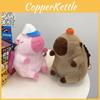 Baseball Backpack Capybara Cute Cartoon Stuffed Doll Backpack Soft Guinea Pig