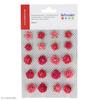 Paper Flowers - Artemio - Mini Pink Roses - 20 Pcs - Red - 15 To 19 Mm - Interior Decoration