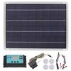 Solar Panel Battery Charger Kit 20W Monocrystalline Silicon Solar Panel 18V 50A MPPT Dual USB