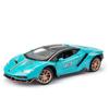 1/24 Scale LP770 Sports Racing Metal Model Diecast Car, Pull Back Vehicles with Light and Sound Toy Cars for Kids Age 3 Year and Up