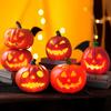 LED Pumpkin Lantern Battery-Powered Warm Light Halloween Lantern Energy-saving Indoor Outdoor Pumpkin Decor