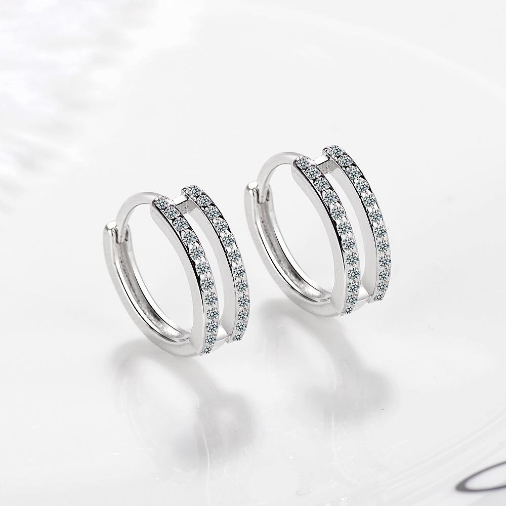 Mini 9mm Huggie Hoop Earring For Women Vermeil 925 Sterling Silver Fine Jewelry Dainty Delicate Small Hoop Earrings