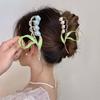 Alloy Lily Of The Valley Flower Hair Claw For Women Temperament Shark Clip Crab Fashion Summer Hairpin Hair Claw Korean Headwear